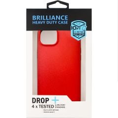 Brilliance HEAVY DUTY iPhone 12 Mini Slim Series Case Red