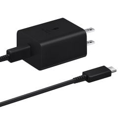 Samsung 45W Power Adapter with Type C to Type C Cable Black