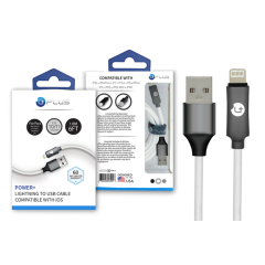UPLUS iPhone TO USB  CABLE WHITE POWER +