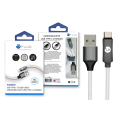 UPLUS TYPE C TO USB CABLE  POWER + WHITE