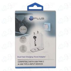 Fast Charging Dual Adapter 3.0A Uplus (Only Adapter)