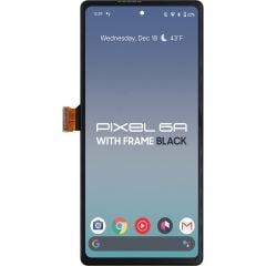Google Pixel 6A LCD With Touch + Frame Black
