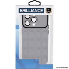 Brilliance LUX iPhone 14 Plus Black Frame Gradient Case Light Brown