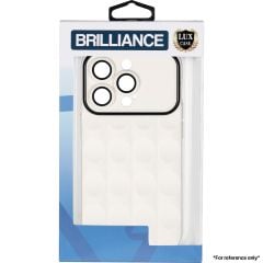 Brilliance LUX iPhone 14 Plus Black Frame Gradient Case Cream