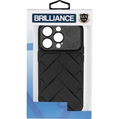 Brilliance LUX iPhone 15 Plus Woven Pattern Case Black