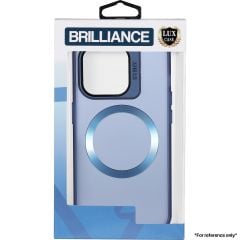 Brilliance LUX iPhone 14 Lens holder transparent CD pattern Case Blue
