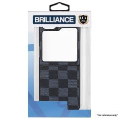 Brilliance LUX Samsung Z Flip 5 Folding Stand Case Grey & Black