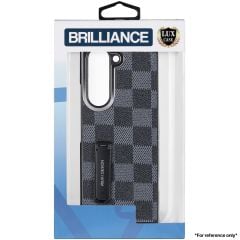 Brilliance LUX Samsung S23 Ultra Folding Stand Case Grey & Black