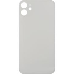 iPhone 11 Back Glass Door without Camera Lens White  NO LOGO
