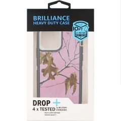 Brilliance HEAVY DUTY iPhone 12 / iPhone 12 Pro Camo Series Case Pink and Grey