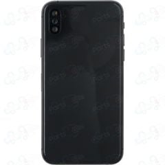 iPhone XS Back Housing w/ Small Parts Black  NO LOGO