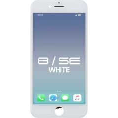Brilliance Pro iPhone 8 / SE (2020) / SE (2022) LCD with Touch and Back Plate White