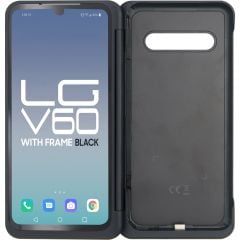 LG V60 Secondary LCD with Touch + Frame Black (Refurbished OLED)