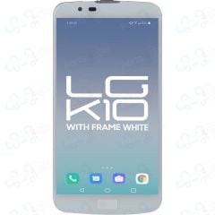 LG K10 (2016) LCD With Touch + Frame K420N White
