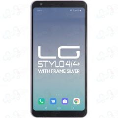 LG Stylo 4 / Stylo 4 Plus LCD with Touch + Frame Silver