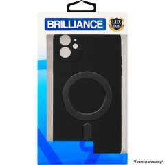 Brilliance LUX For iPhone XR Magnetic Liquid Silicone Case Black