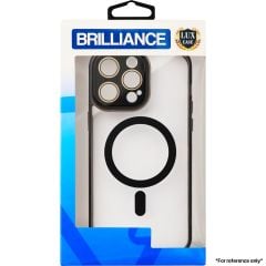 Brilliance LUX For iPhone 14 Pro Max Magnetic with camera lens Black