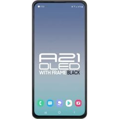 Samsung A21 A215 LCD with Touch + Frame Black (Refurbished OLED)