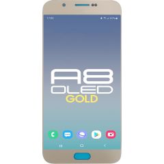 Samsung A8 2015 LCD with Touch Gold (Refurbished OLED)