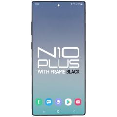 Samsung Note 10 Plus LCD With Touch + Frame Aura Black Service Pack