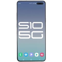 Samsung S10 5G LCD with Touch + Frame Crown Silver (Refurbished OLED)