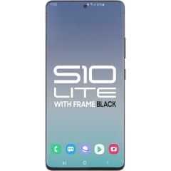 Samsung S10 Lite LCD with Touch + Frame Prism Black (Refurbished OLED)