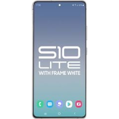 Samsung S10 Lite LCD with Touch + Frame Prism White (Refurbished OLED)