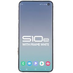 Samsung S10E LCD with Touch + Frame Prism White (Refurbished OLED)