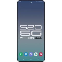 Samsung S20 5G LCD with Touch + Frame Cosmic Black  (Compatible w/ Verizon 5G UW Model) (Refurbished OLED)