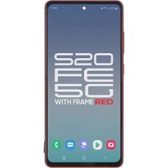 Samsung S20 FE 5G LCD With Touch + Frame Cloud Red (Refurbished OLED)