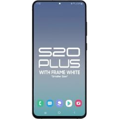 Samsung S20 Plus 5G LCD with Touch + Frame After Market OLED Cloud White (Smaller Size)
