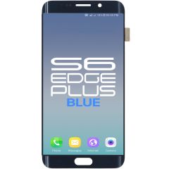 Samsung S6 Edge LCD With Touch Blue