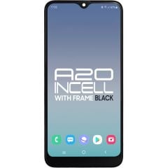 Samsung A20 2019 LCD with Touch + Frame Incell Black