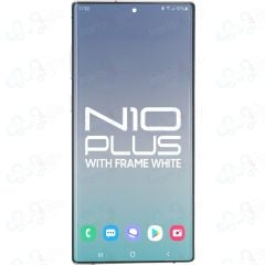 Samsung Note 10 Plus LCD With Touch + Frame Aura White (Refurbished OLED)