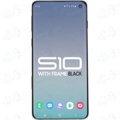 Samsung S10 LCD with Touch + Frame Black (Refurbished OLED)