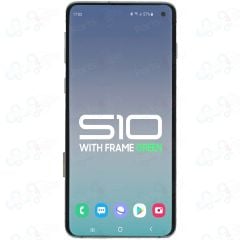 Samsung S10 LCD with Touch + Frame Prism Green (Refurbished OLED)