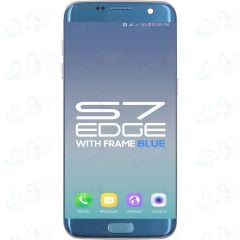 Samsung S7 Edge LCD with Touch + Frame Coral Blue