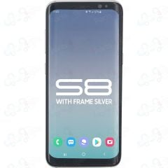 Samsung S8 LCD With Touch + Frame Silver (Refurbished OLED)