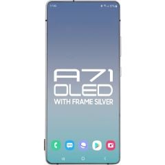 Samung A71 5G A716 2020 LCD With Touch + Frame Prism Cube Silver (Non-Verizon) (Refurbished OLED)
