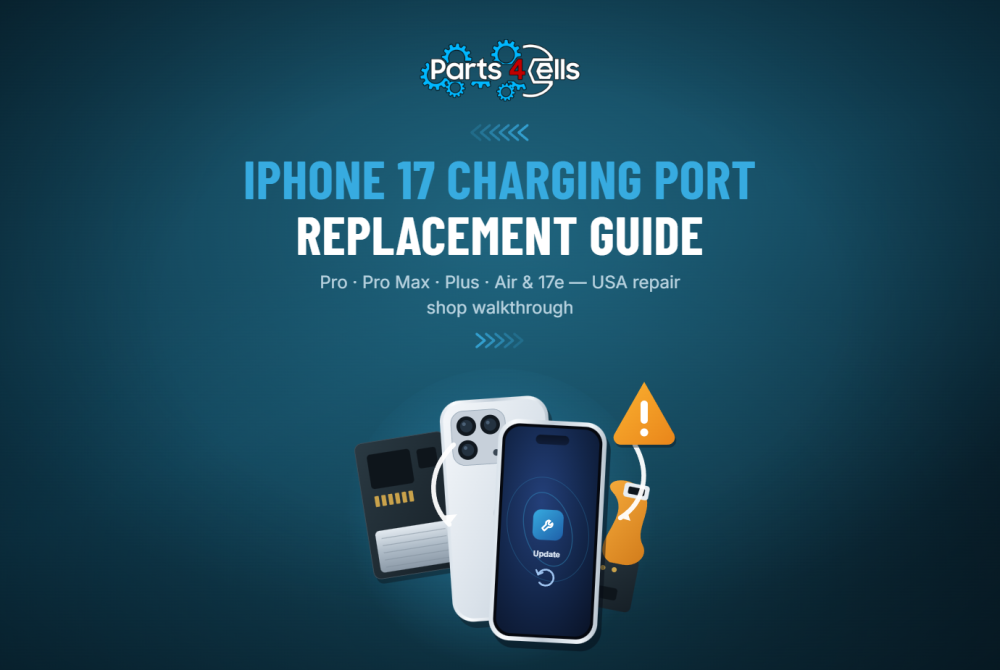 iPhone 17 Charging Port Replacement Guide: Pro, Pro Max, Plus, Air & 17e (USA Repair Shop Walkthrough)