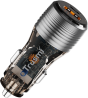 TRUSMI 48W Dual USB & Type-C Fast Car Charger (Translucent)