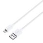 TRUSMI 2.4A USB To iPhone Braided Charging Cable White 1M