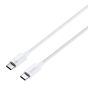 TRUSMI 60W Type C To Type C Braided Charging Cable White 2M