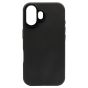 Brilliance LUX iPhone 16 Plus Luxury Vegan Soft Premium PU Leather with Metal Camera Case Black