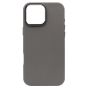 Brilliance LUX iPhone 16 Pro Luxury Vegan Soft Premium PU Leather with Metal Camera Case Grey