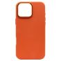 Brilliance LUX iPhone 16 Pro Max Luxury Vegan Soft Premium PU Leather with Metal Camera Case Orange
