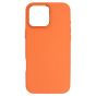 Brilliance LUX iPhone 16 Pro Max Luxury Vegan Soft Premium PU Leather Magnetic Cover with Metal Camera Case Orange