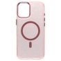 Brilliance LUX iPhone 16 Pro Max Bling Shiny Magnetic TPU+PC Clear Case With Lens Bracket Camera Stand Glitter Pink