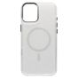Brilliance LUX iPhone 16 Plus Bling Shiny Magnetic TPU+PC Clear Case With Lens Bracket Camera Stand Glitter White