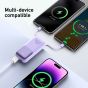 TRUSMI Mini Power Bank Purple with Digital Display PB06-013 (22.5W) (10000mAh)